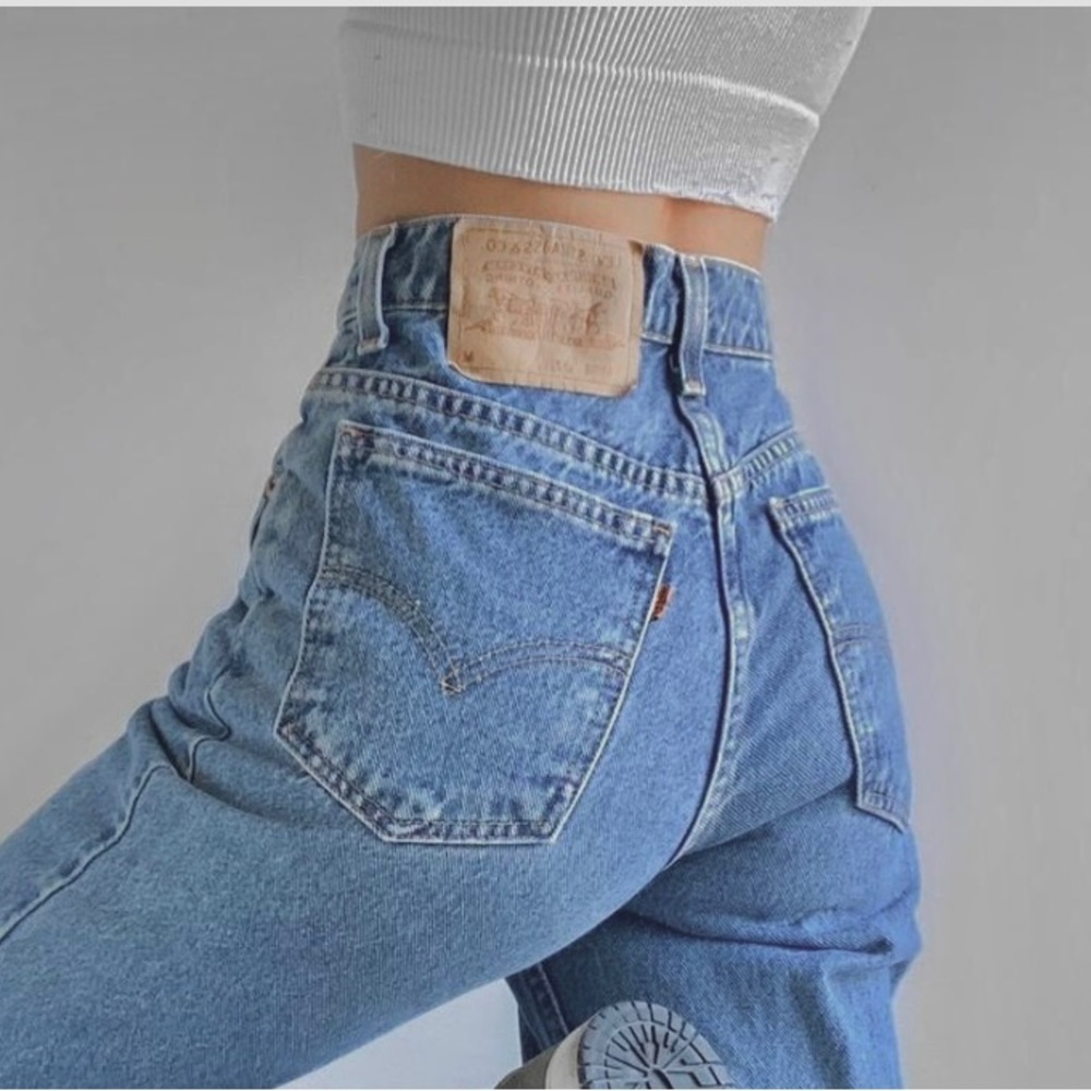Vintage Sample Orange Tab Levi’s 912 Slim Fit, Tapered Leg Jr 9